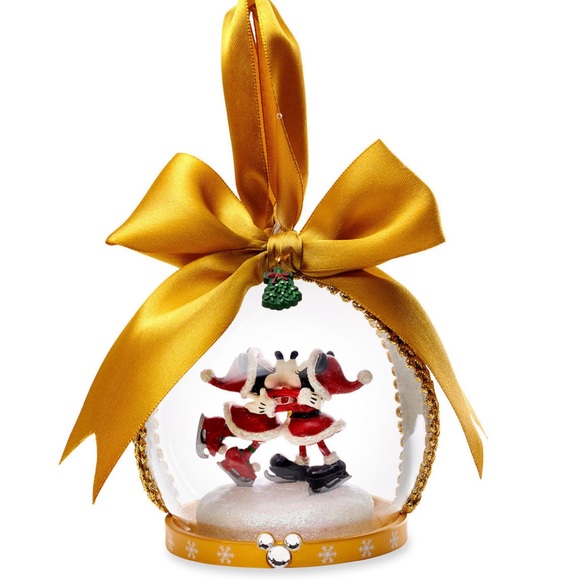 Disney Parks Santa Mickey & Minnie Globe Xmas Ornament - Picture 2 of 7